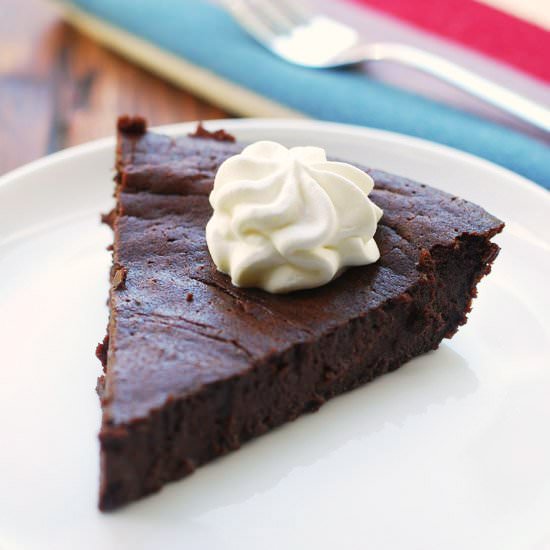 Crustless Chocolate Pie