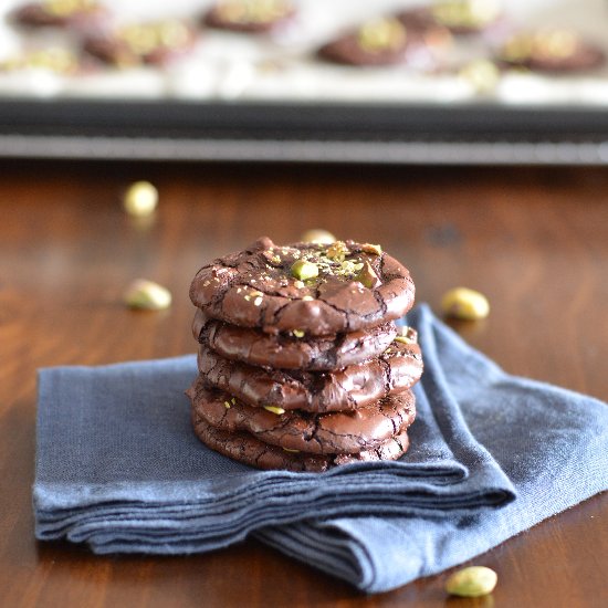 Dark Chocolate Pistachio Cookies