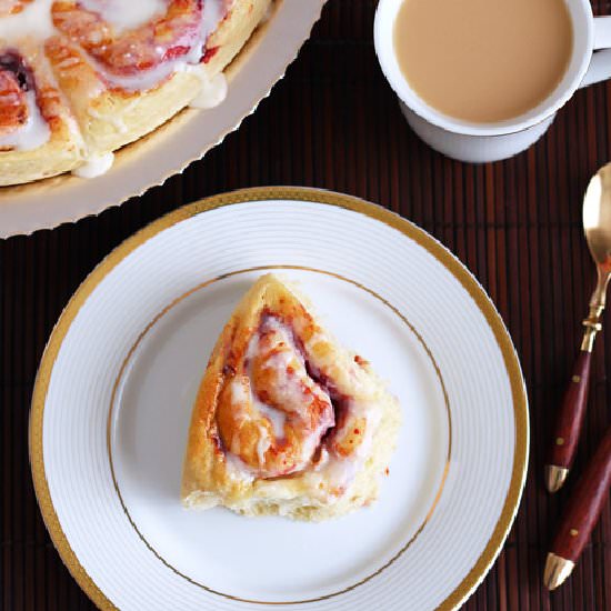 Peanut Butter & Jam Sweet Rolls