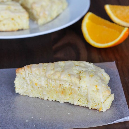 Orange Glaze Scones