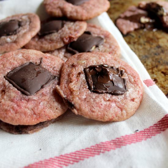 Strawberry Thumbprint Cookies