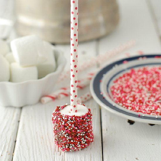 Chocolate Marshmallow Pops