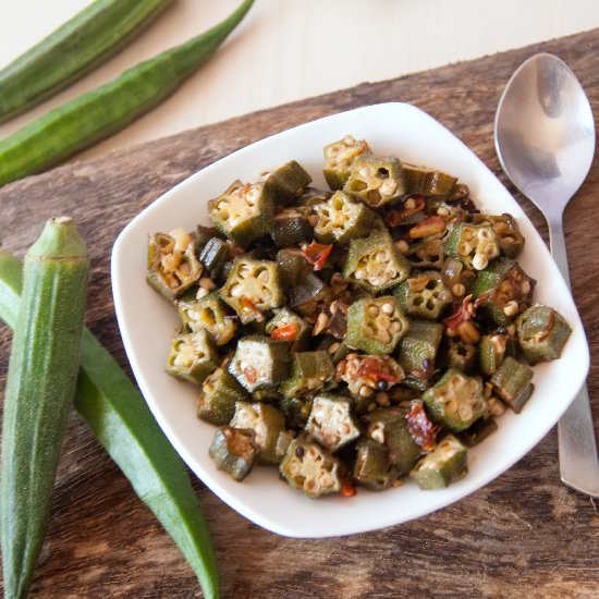 Stir Fried Okra / Bhindi Masala