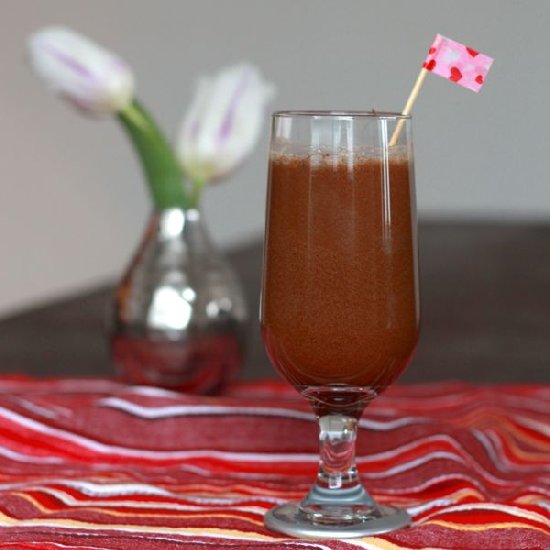 Raspberry & Chocolate Beer Cocktail