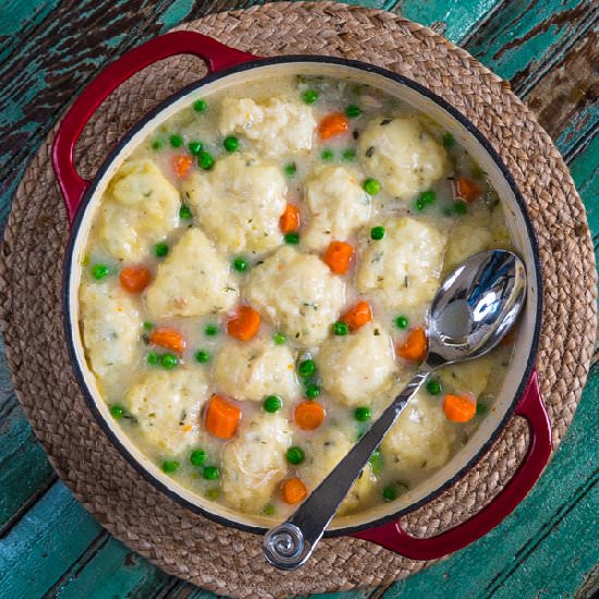 Chicken and Parmesan Sage Dumplings