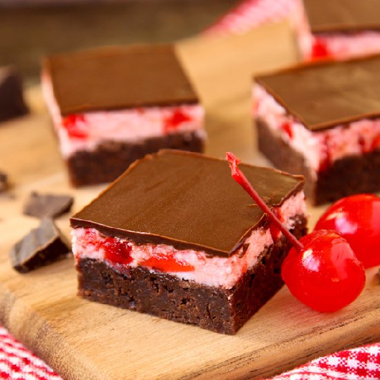 Chocolate Cherry Cordial Brownies