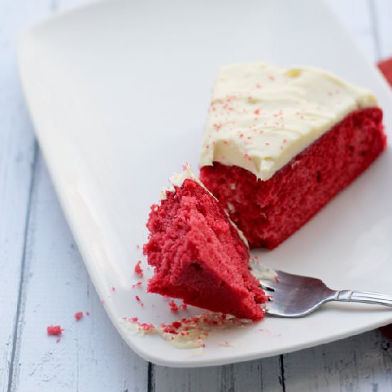 Rosy Red Velvet Cake