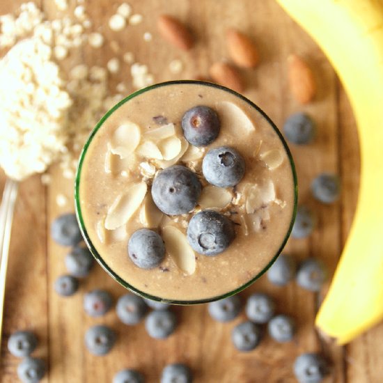 Blueberry Banana Almond Smoothie