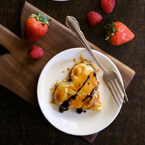 Chocolate, Cheese & Berry Danishes