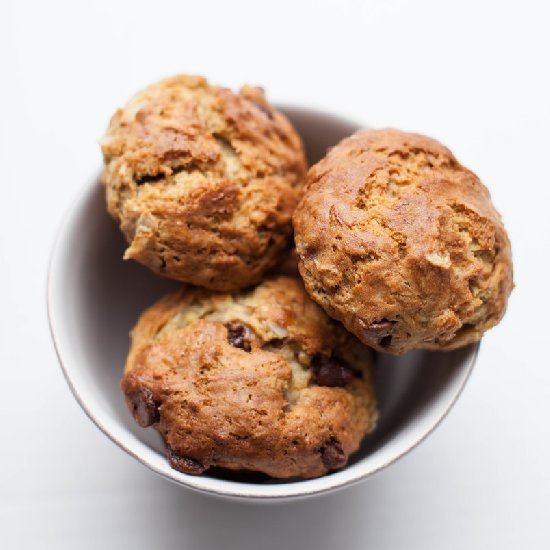 Chocolate Chip Banana Muffins