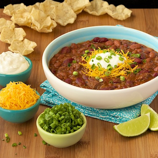 Three Pepper Steak Chili