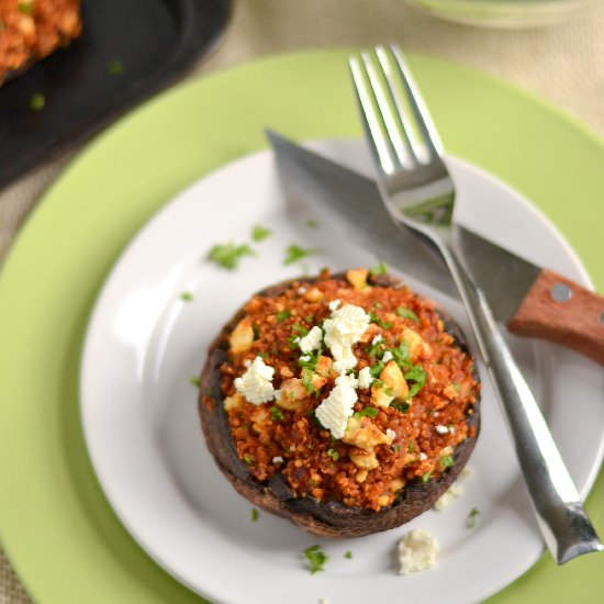 Roasted Red Pepper and Feta Quinoa