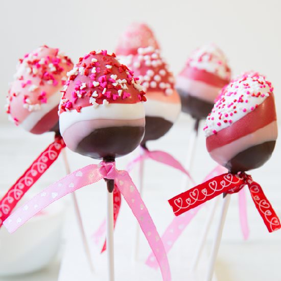 Chocolate Dipped Strawberry Pops