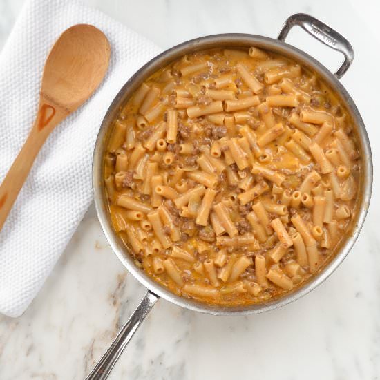 One Skillet Cheeseburger Helper