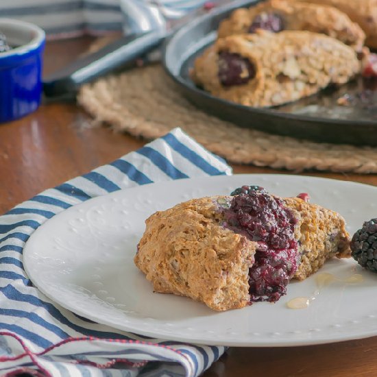 Blackberry Red Walnut Scones