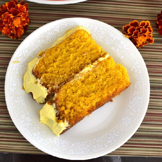 Eggless Mango Cake