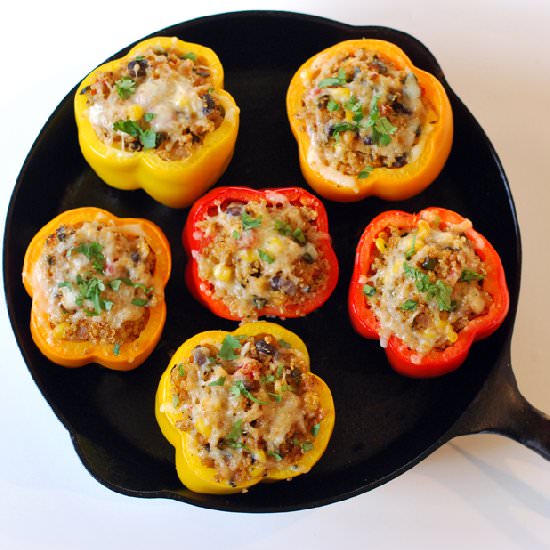 Southwestern Quinoa Stuffed Peppers