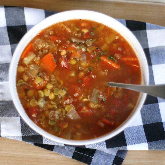 Vegetable Soup Mix in a Jar