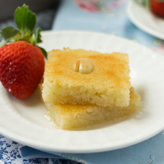 Rose, Orange Blossom Semolina Cake