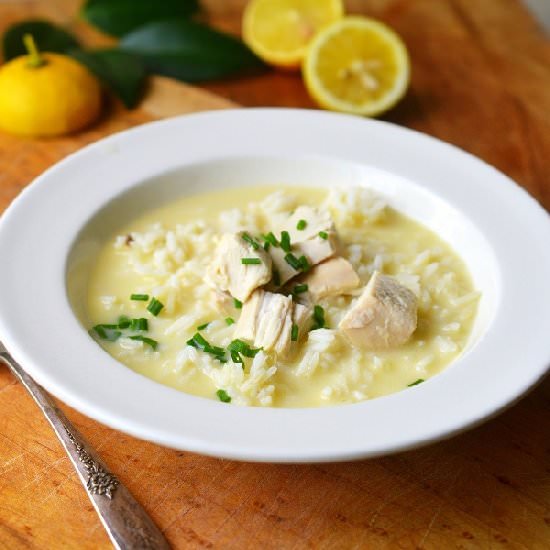 Greek Avgolemono Soup