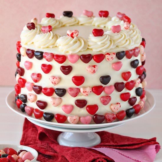 Sky-High Pink and Red Velvet Cake