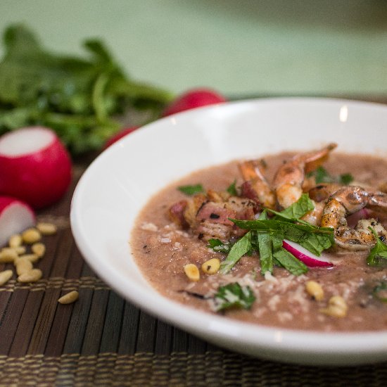 Radish Soup with Pickled Shrimp