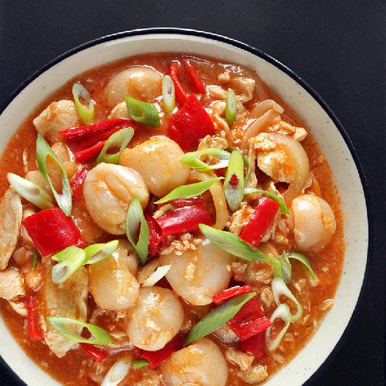 Chicken&Lychee in Sweet&Sour Sauce