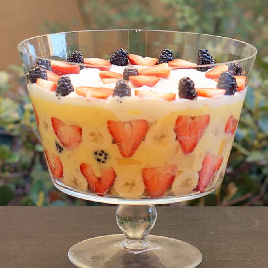 Mixed Fruit Trifle