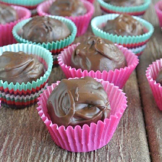 Cashew Butter Chocolate Truffles