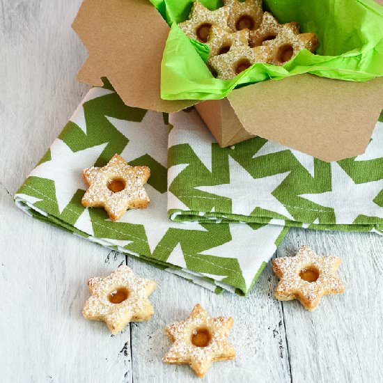 Linzer Cookies with Apple & Ginger