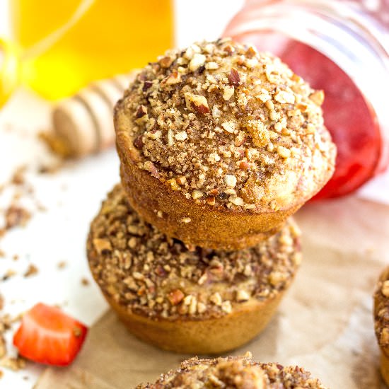 Skinny Strawberry Muffins