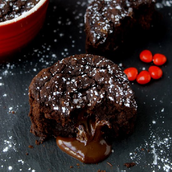 Black Bean Chocolate Lava Cakes