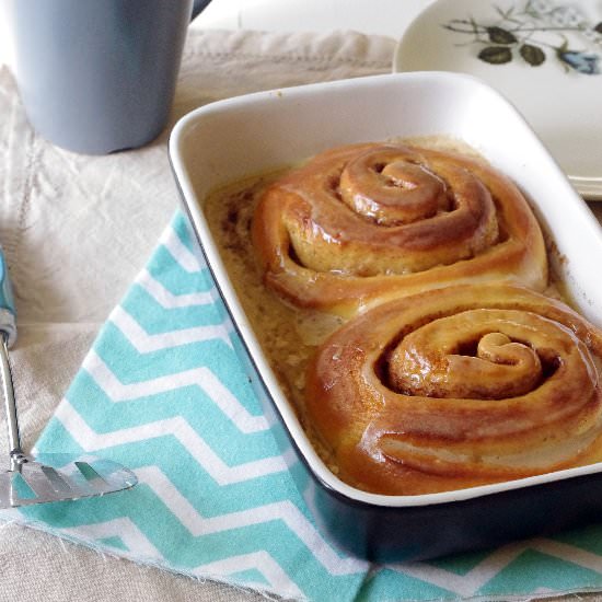 Maple Coffee Cinnamon Rolls