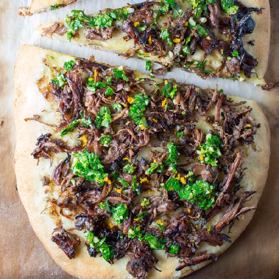 Decadent Short Rib Pizza