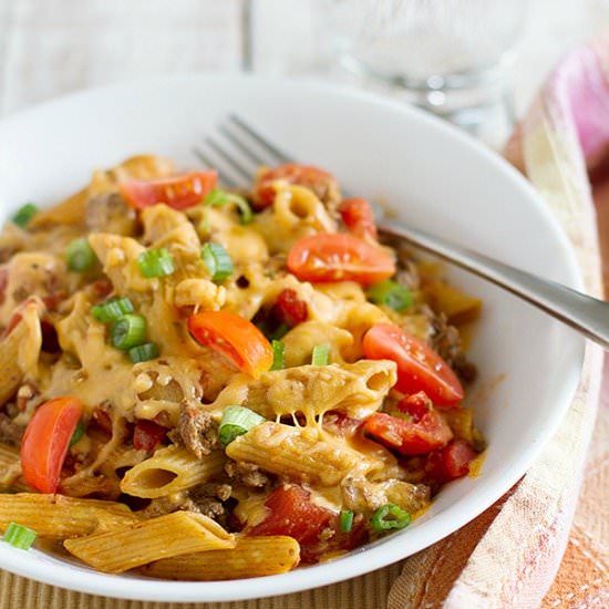 Family Favorite Cheeseburger Pasta