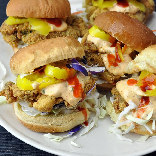 Fried Oyster Sliders w/ Rémoulade