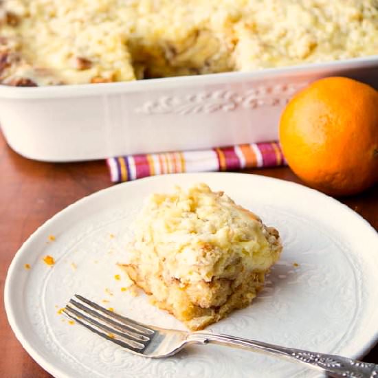 Orange Cream French Toast Bake