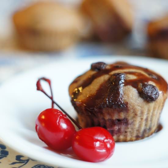 Chocochip Cherry and Coke Muffin