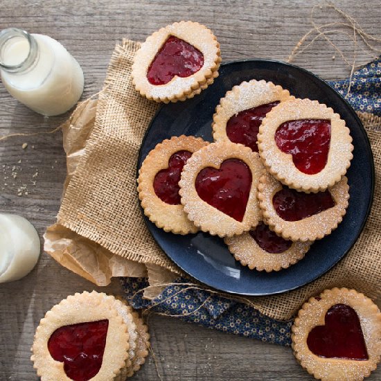 Linzer Heart Biscuits