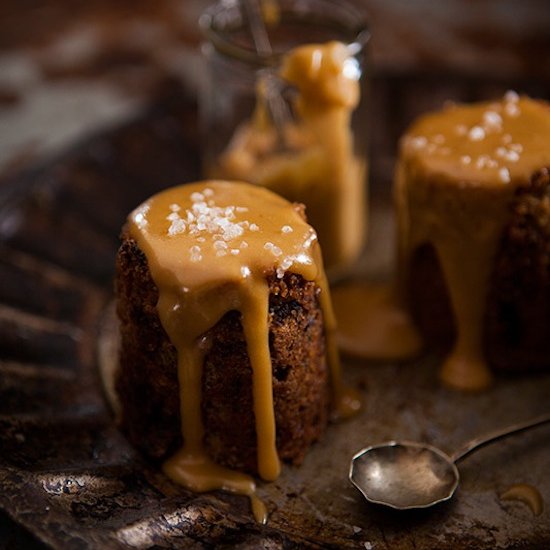 Banana & Chocolate Toffee Puddings