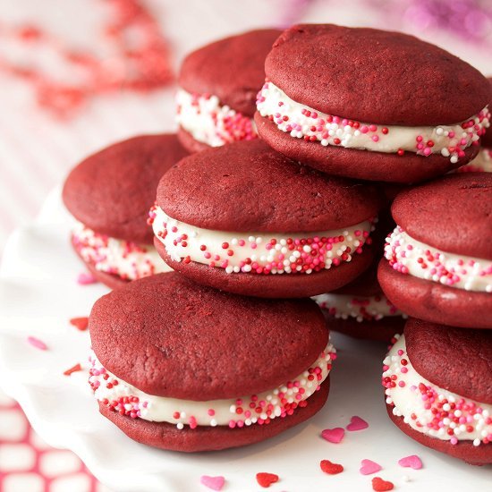 Red Velvet Whoopie Pies