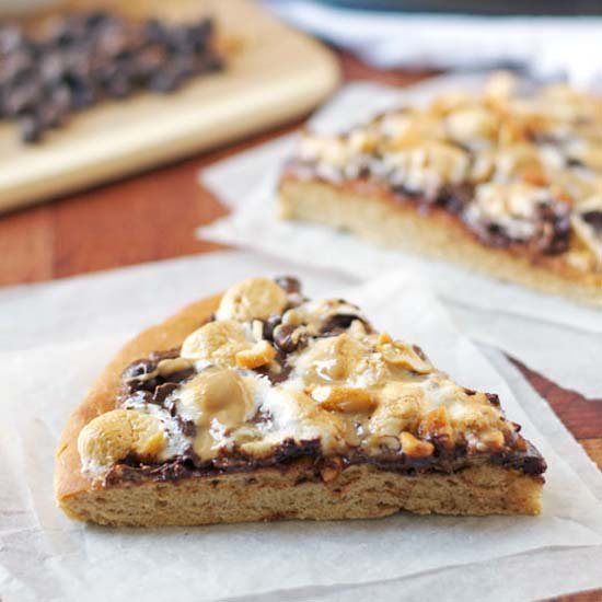 S’mores Peanut Butter Pizza