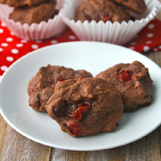 GF Cherry Almond Pudding Cookies