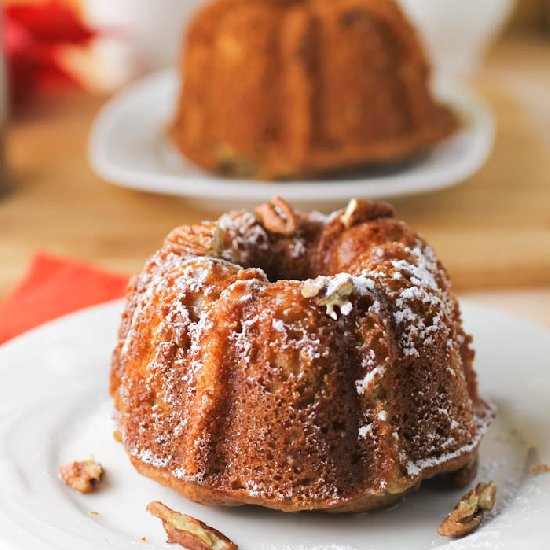 Applesauce Bundt Cake with Pecans