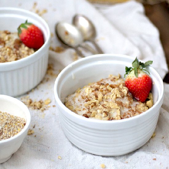 Luscious Cinnamon Roll Oatmeal