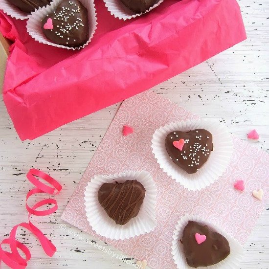 Valentine Brownie Truffles