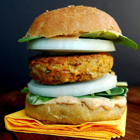 Moroccan Chickpea Burger