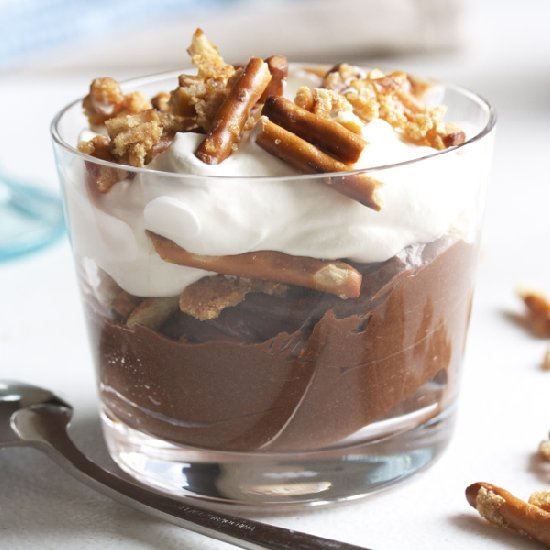 Malted Chocolate Pudding Parfait