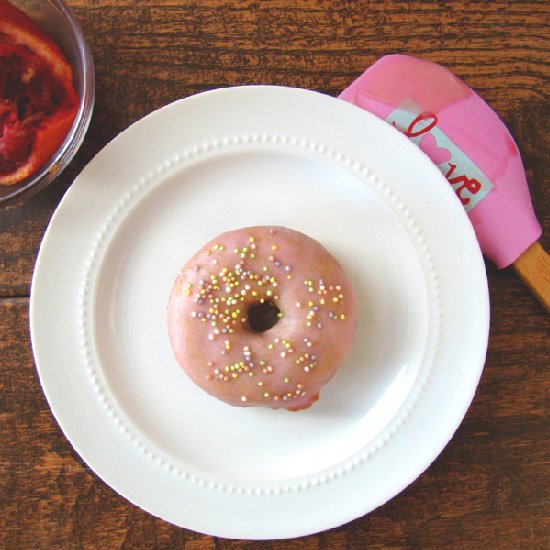 Blood Orange Glazed Citrus Donuts