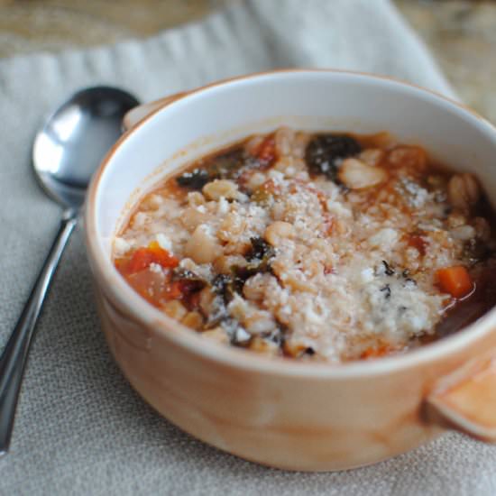 Hearty Veggie Soup with Farro